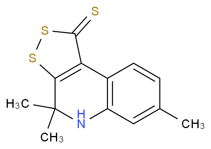 4,4,7-Trimethyl-4,5-dihydro-1H-[1,2]dithiolo-[3,4-c]quinoline-1-thione_Molecular_structure_CAS_)