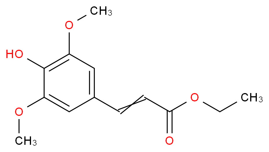 ethyl 3-(4-hydroxy-3,5-dimethoxyphenyl)prop-2-enoate_Molecular_structure_CAS_)