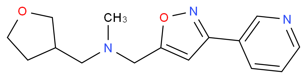 N-methyl-1-[3-(3-pyridinyl)-5-isoxazolyl]-N-(tetrahydro-3-furanylmethyl)methanamine_Molecular_structure_CAS_)