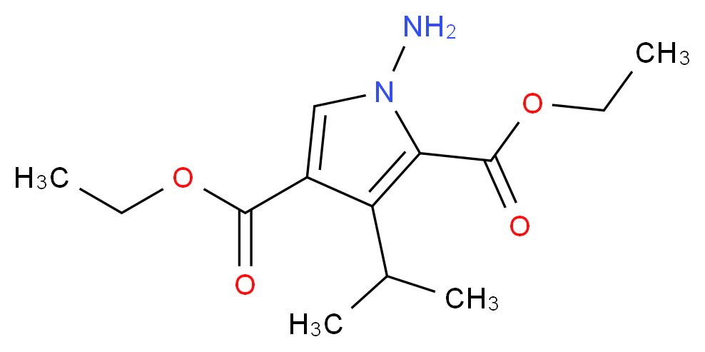 DIETHYL 1-AMINO-3-ISOPROPYL-1H-PYRROLE-2,4-DICARBOXYLATE_Molecular_structure_CAS_651744-39-7)