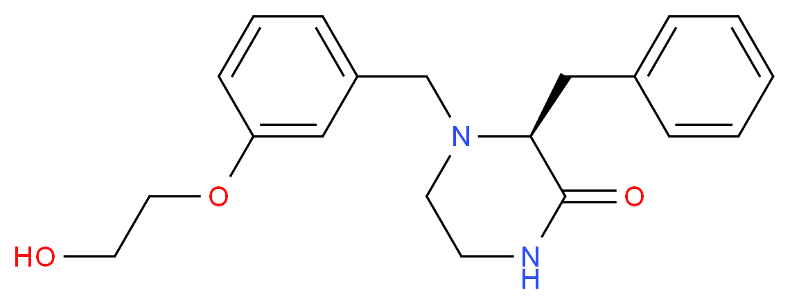 (3S)-3-benzyl-4-[3-(2-hydroxyethoxy)benzyl]piperazin-2-one_Molecular_structure_CAS_)