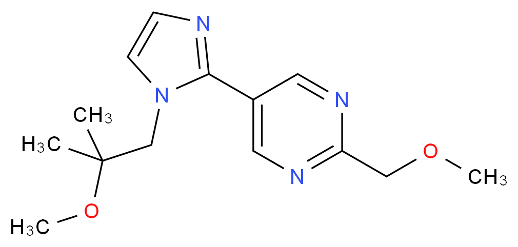2-(methoxymethyl)-5-[1-(2-methoxy-2-methylpropyl)-1H-imidazol-2-yl]pyrimidine_Molecular_structure_CAS_)