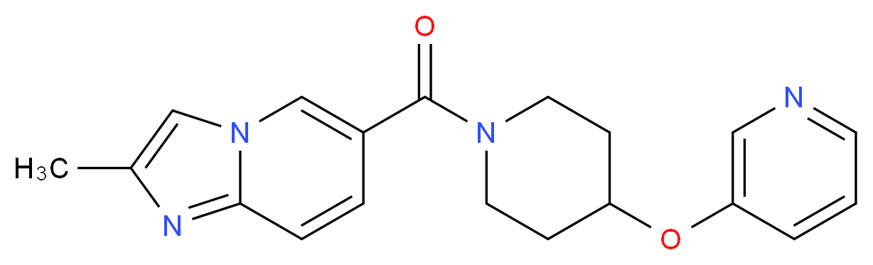 2-methyl-6-{[4-(pyridin-3-yloxy)piperidin-1-yl]carbonyl}imidazo[1,2-a]pyridine_Molecular_structure_CAS_)