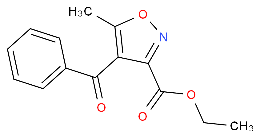 Ethyl 4-benzoyl-5-methylisoxazole-3-carboxylate_Molecular_structure_CAS_)