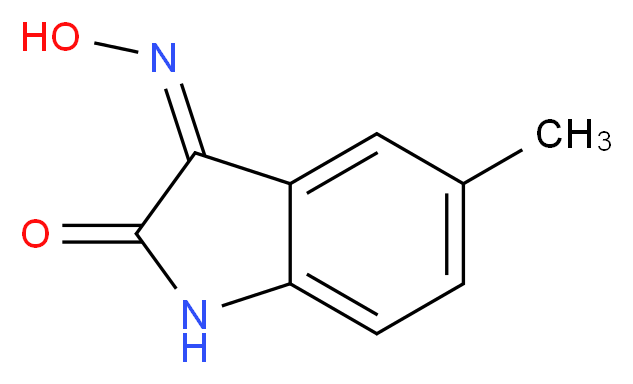 (3Z)-5-methyl-1H-indole-2,3-dione 3-oxime_Molecular_structure_CAS_13208-98-5)