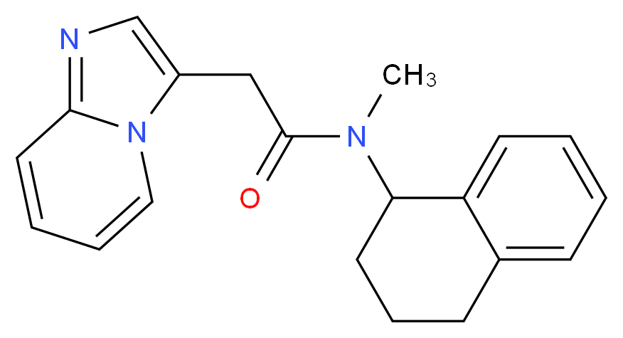 2-imidazo[1,2-a]pyridin-3-yl-N-methyl-N-(1,2,3,4-tetrahydro-1-naphthalenyl)acetamide_Molecular_structure_CAS_)