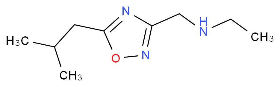 N-[(5-isobutyl-1,2,4-oxadiazol-3-yl)methyl]ethanamine_Molecular_structure_CAS_915925-33-6)