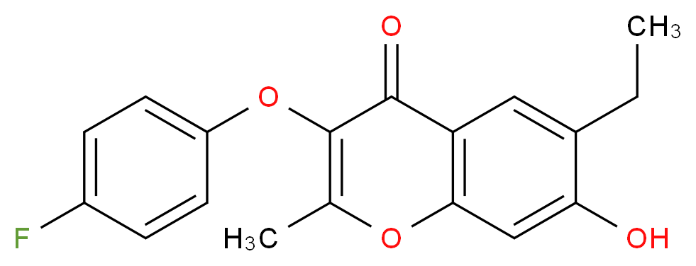6-Ethyl-3-(4-fluoro-phenoxy)-7-hydroxy-2-methyl-chromen-4-one_Molecular_structure_CAS_)