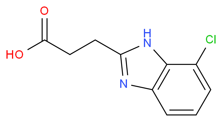 3-(7-chloro-1H-1,3-benzodiazol-2-yl)propanoic acid_Molecular_structure_CAS_)