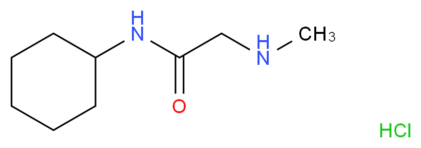 N-Cyclohexyl-2-(methylamino)acetamide hydrochloride_Molecular_structure_CAS_)