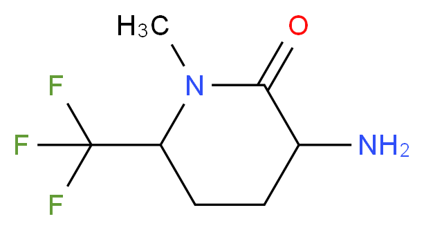 3-amino-1-methyl-6-(trifluoromethyl)piperidin-2-one_Molecular_structure_CAS_)