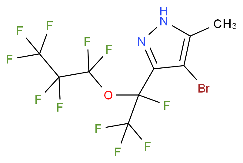 4-Bromo-3-[tetrafluoro-1-(heptafluoropropoxy)ethyl]-5-methylpyrazole_Molecular_structure_CAS_)