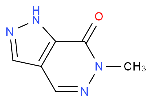 6-methyl-1H,6H,7H-pyrazolo[3,4-d]pyridazin-7-one_Molecular_structure_CAS_)