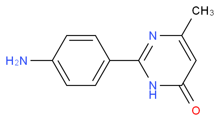 2-(4-aminophenyl)-6-methyl-3,4-dihydropyrimidin-4-one_Molecular_structure_CAS_)