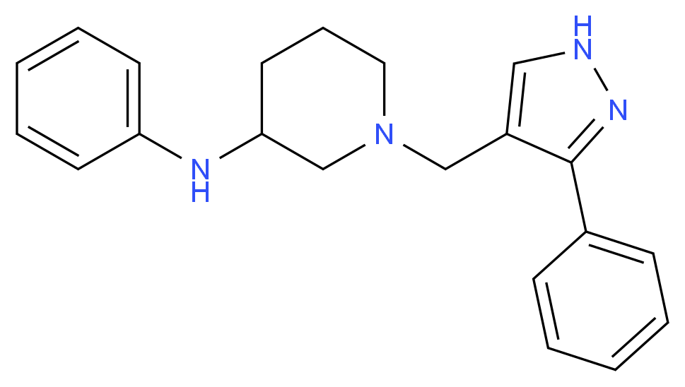 N-phenyl-1-[(3-phenyl-1H-pyrazol-4-yl)methyl]-3-piperidinamine_Molecular_structure_CAS_)
