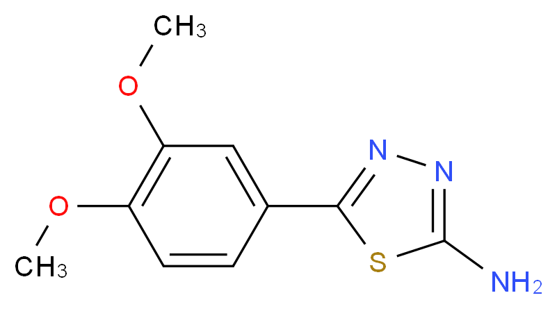 5-(3,4-Dimethoxy-phenyl)-[1,3,4]thiadiazol-2-yl-amine_Molecular_structure_CAS_5427-87-2)