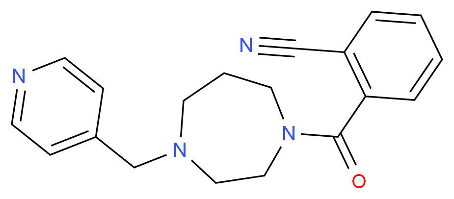 2-{[4-(4-pyridinylmethyl)-1,4-diazepan-1-yl]carbonyl}benzonitrile_Molecular_structure_CAS_)