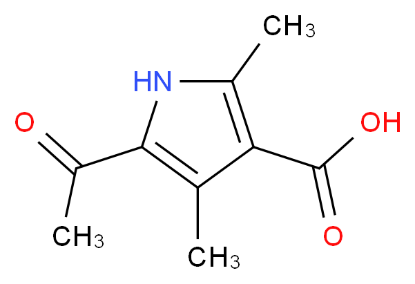 5-Acetyl-2,4-dimethyl-1H-pyrrole-3-carboxylic acid_Molecular_structure_CAS_)