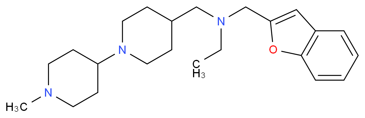 (1-benzofuran-2-ylmethyl)ethyl[(1'-methyl-1,4'-bipiperidin-4-yl)methyl]amine_Molecular_structure_CAS_)
