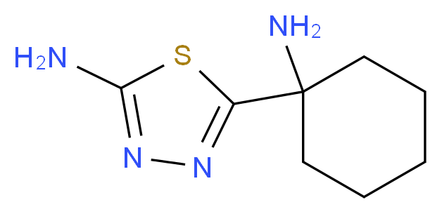 5-(1-aminocyclohexyl)-1,3,4-thiadiazol-2-amine_Molecular_structure_CAS_1243249-98-0)