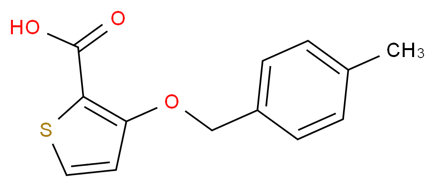 3-[(4-Methylbenzyl)oxy]-2-thiophenecarboxylic acid_Molecular_structure_CAS_)