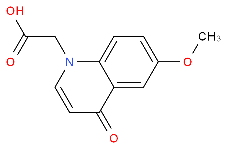 2-(6-methoxy-4-oxoquinolin-1(4H)-yl)acetic acid_Molecular_structure_CAS_)
