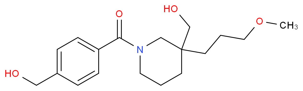 [1-[4-(hydroxymethyl)benzoyl]-3-(3-methoxypropyl)-3-piperidinyl]methanol_Molecular_structure_CAS_)