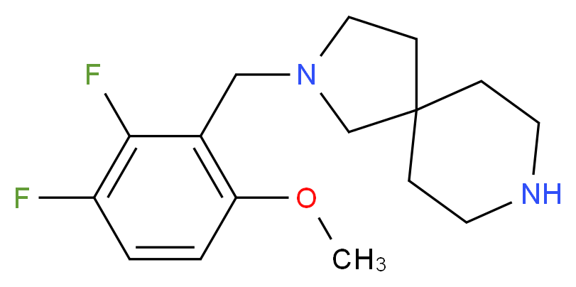 2-(2,3-difluoro-6-methoxybenzyl)-2,8-diazaspiro[4.5]decane_Molecular_structure_CAS_)