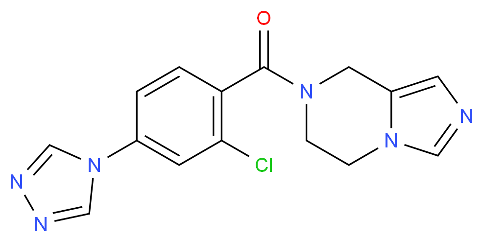 7-[2-chloro-4-(4H-1,2,4-triazol-4-yl)benzoyl]-5,6,7,8-tetrahydroimidazo[1,5-a]pyrazine_Molecular_structure_CAS_)