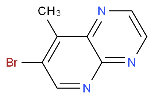 7-Bromo-8-methylpyrido[2,3-b]pyrazine_Molecular_structure_CAS_116605-69-7)