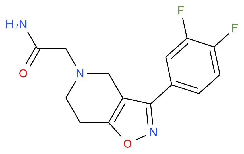 2-[3-(3,4-difluorophenyl)-6,7-dihydroisoxazolo[4,5-c]pyridin-5(4H)-yl]acetamide_Molecular_structure_CAS_)