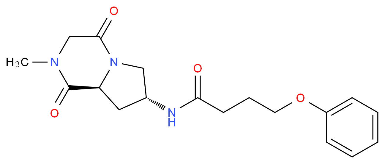 N-[(7R,8aS)-2-methyl-1,4-dioxooctahydropyrrolo[1,2-a]pyrazin-7-yl]-4-phenoxybutanamide_Molecular_structure_CAS_)