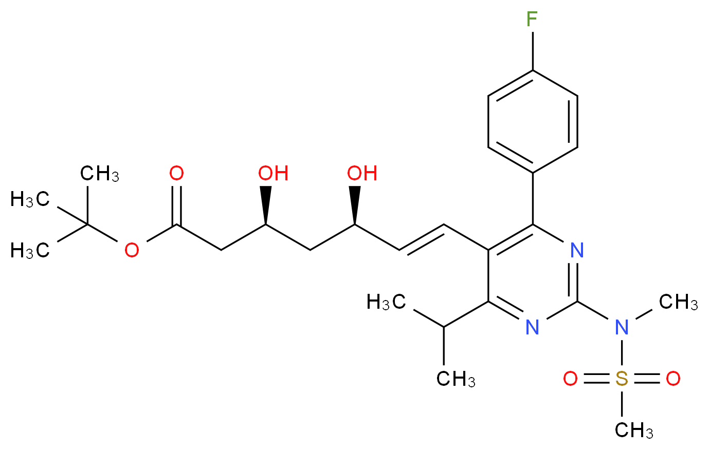 ent-Rosuvastatin tert-Butyl Ester_Molecular_structure_CAS_615263-60-0)