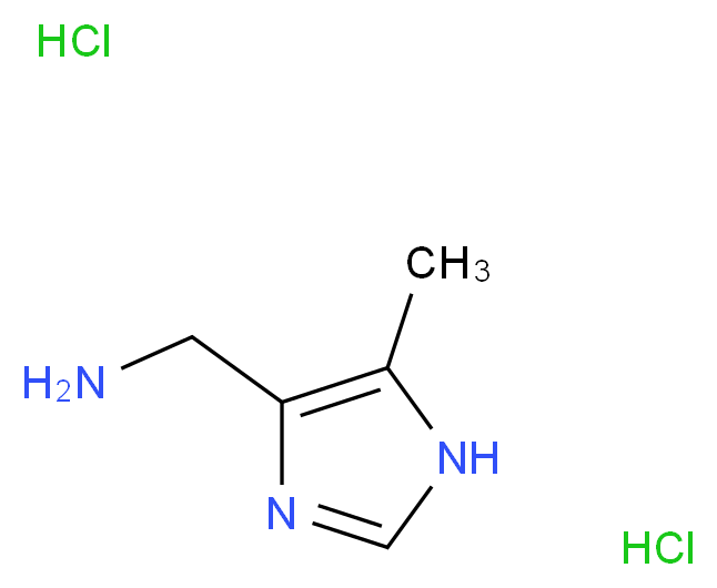 (5-methyl-1H-imidazol-4-yl)methanamine dihydrochloride_Molecular_structure_CAS_)