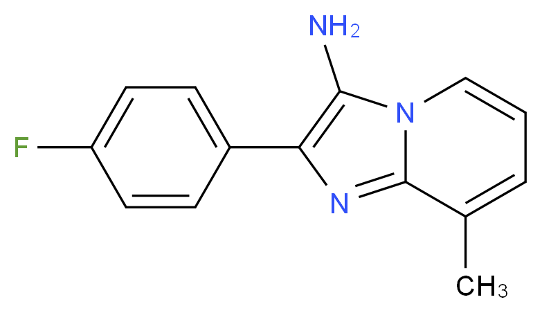 2-(4-fluorophenyl)-8-methylimidazo[1,2-{a}]pyridin-3-amine_Molecular_structure_CAS_)