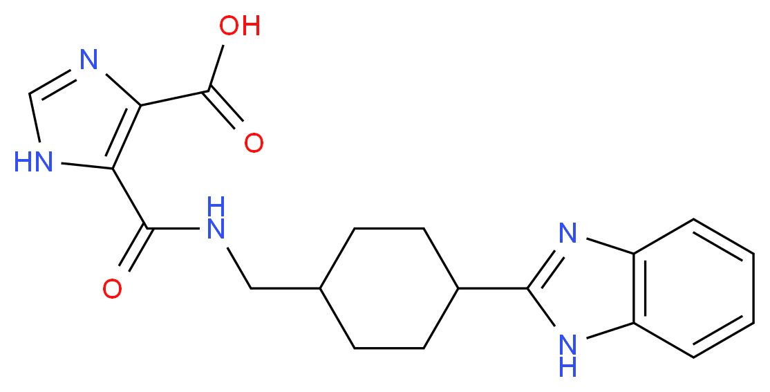 5-[({[4-(1H-benzimidazol-2-yl)cyclohexyl]methyl}amino)carbonyl]-1H-imidazole-4-carboxylic acid_Molecular_structure_CAS_)