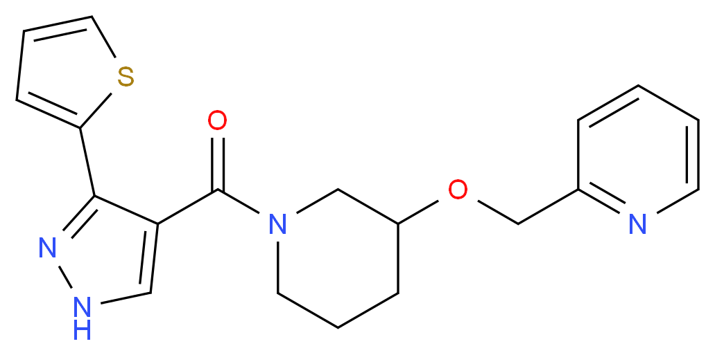2-{[(1-{[3-(2-thienyl)-1H-pyrazol-4-yl]carbonyl}-3-piperidinyl)oxy]methyl}pyridine_Molecular_structure_CAS_)