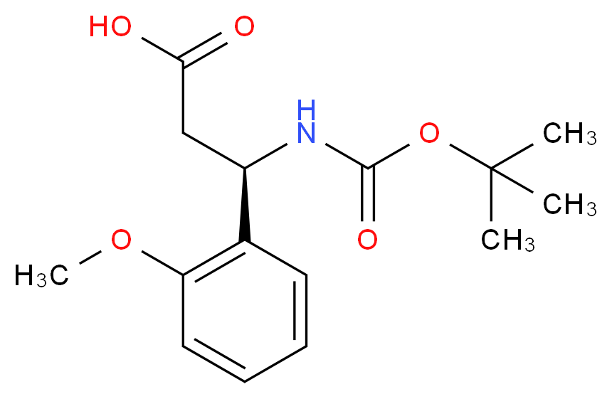 BOC-(R)-3-AMINO-3-(2-METHOXY-PHENYL)-PROPIONIC ACID_Molecular_structure_CAS_500788-85-2)