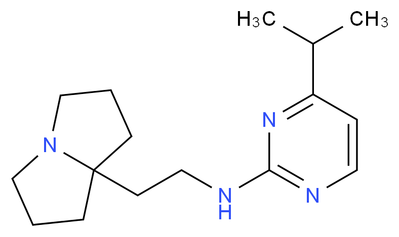 4-isopropyl-N-[2-(tetrahydro-1H-pyrrolo[1,2-a]pyrrol-7a(5H)-yl)ethyl]pyrimidin-2-amine_Molecular_structure_CAS_)