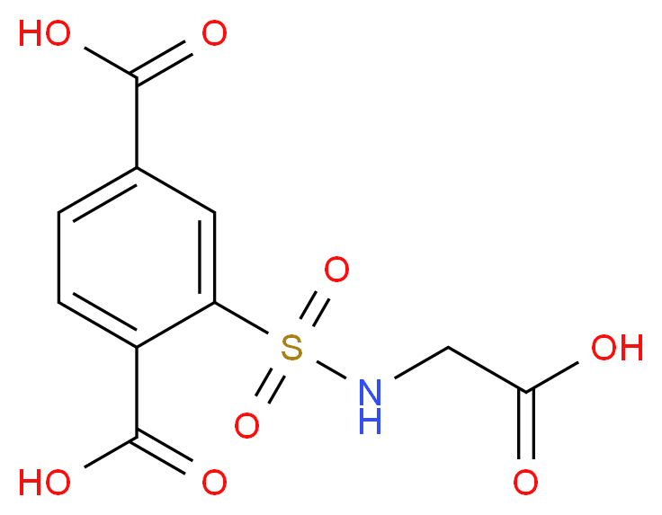 2-{[(carboxymethyl)amino]sulfonyl}terephthalic acid_Molecular_structure_CAS_)