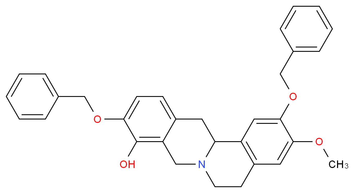 Dibenzyl 9-Desmethyl D,L-Stepholidine_Molecular_structure_CAS_62744-16-5)