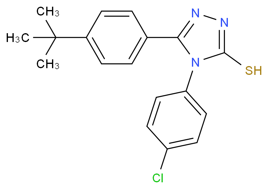 5-[4-(tert-butyl)phenyl]-4-(4-chlorophenyl)-4H-1,2,4-triazole-3-thiol_Molecular_structure_CAS_124998-68-1)