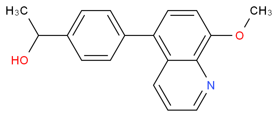 1-[4-(8-methoxyquinolin-5-yl)phenyl]ethanol_Molecular_structure_CAS_)