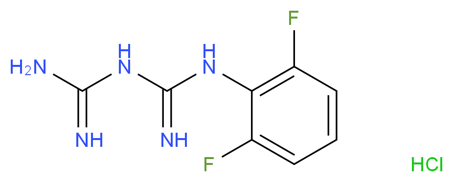 1-(2,6-Difluorophenyl)biguanidine hydrochloride 97%_Molecular_structure_CAS_)