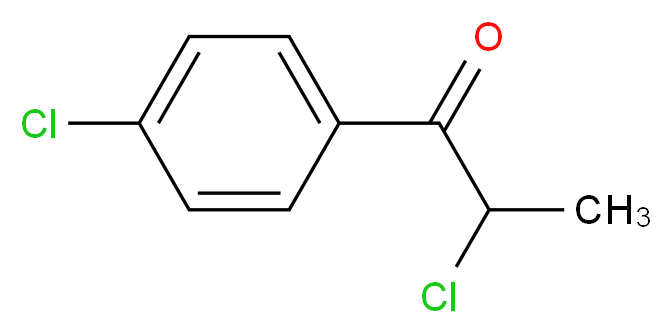 2-chloro-1-(4-chlorophenyl)propan-1-one_Molecular_structure_CAS_877-38-3)
