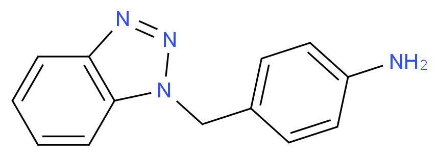 4-(1H-1,2,3-Benzotriazol-1-ylmethyl)phenylamine_Molecular_structure_CAS_129075-89-4)