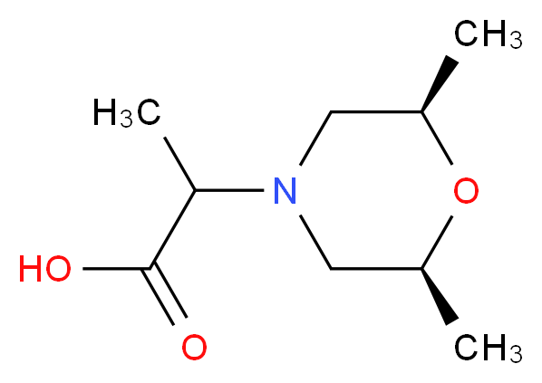 2-[cis-2,6-dimethyl-4-morpholinyl]propanoic acid_Molecular_structure_CAS_1214158-74-3)