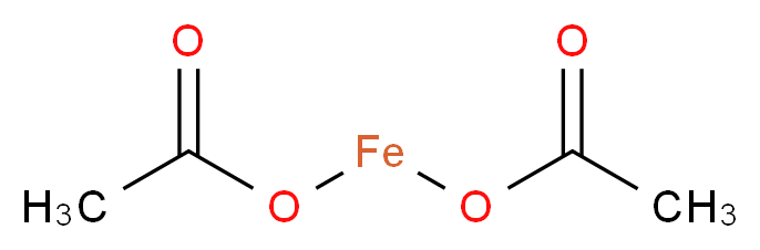 Iron(II) acetate_Molecular_structure_CAS_3094-87-9)