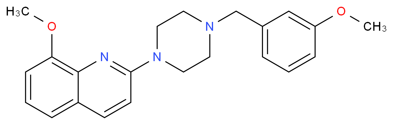 8-methoxy-2-[4-(3-methoxybenzyl)-1-piperazinyl]quinoline_Molecular_structure_CAS_)