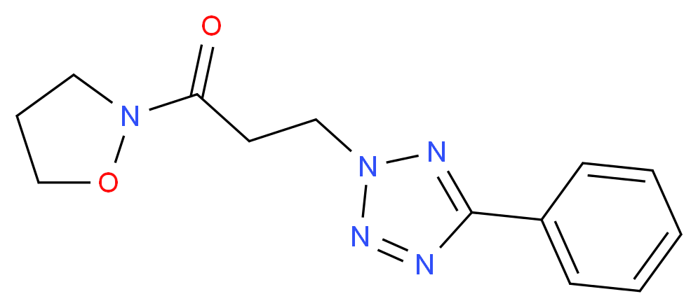 2-[3-(2-isoxazolidinyl)-3-oxopropyl]-5-phenyl-2H-tetrazole_Molecular_structure_CAS_)